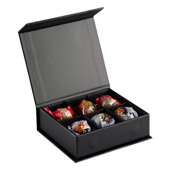 Erblühtee Teebox Creano Schwarztee / Weisstee in edler Magnetbox