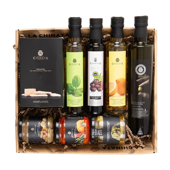 Gourmet Geschenkset mit Olivenöl, Balsamico und Antipasti
