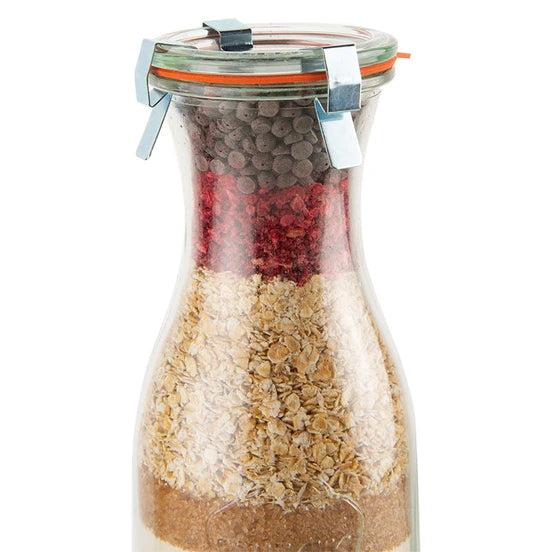 Löbke Backmischung Himbeer-Schoko-Wölkchen im 580ml Weckglas