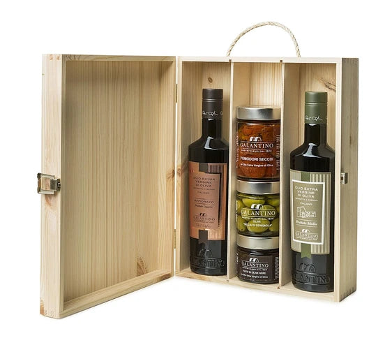 Olivenöl und Antipasti Geschenkset 5-teilig