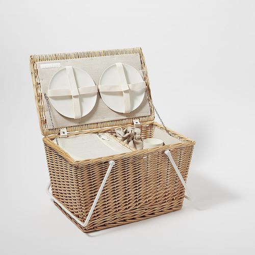 Sunnylife Picknickkorb Natural für zwei Personen