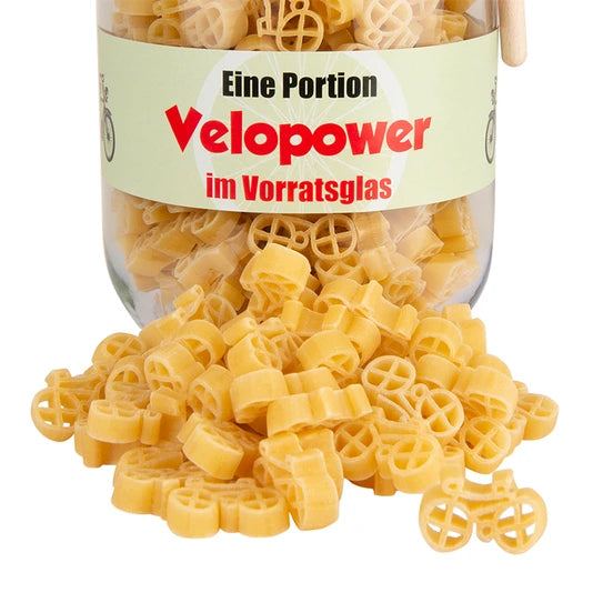 Velopower Pasta im Vorratsglas